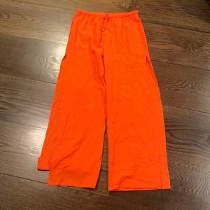 Orange linen pants size large